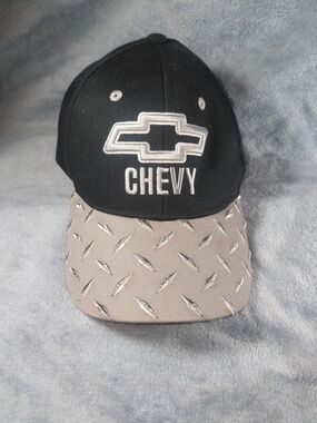 Chevy Black and Gray Embroidered Logo Baseball Cap